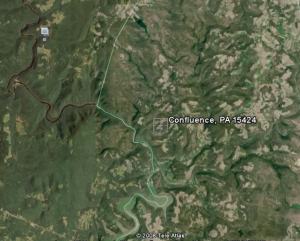 Ariel view of Confluence by Google Earth.